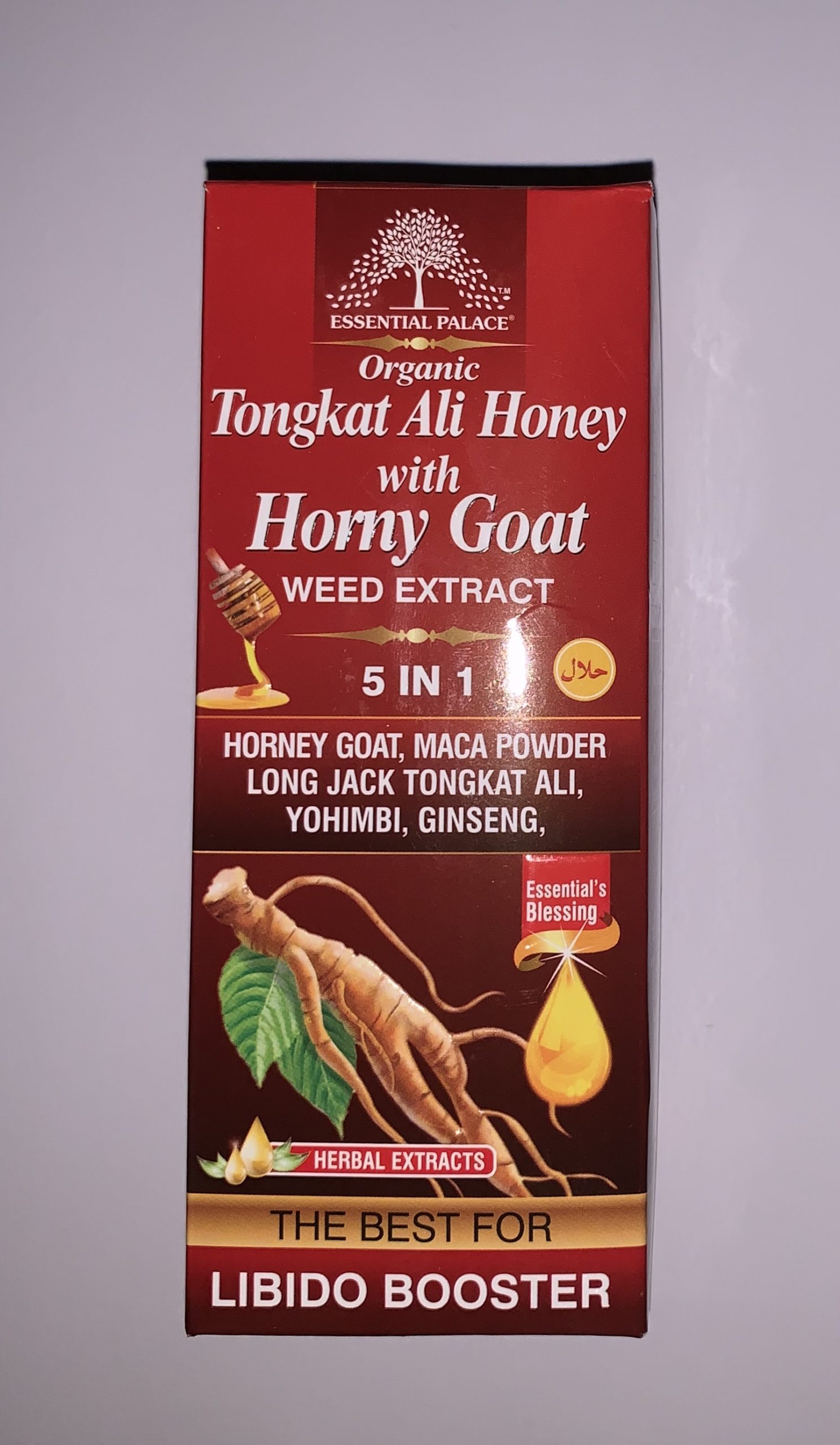 Organic Tongkat Ali Honey with Horny Goat Weed Extract